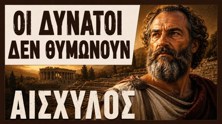 Αισχύλος — Οι δυνατοί δεν θυμώνουν